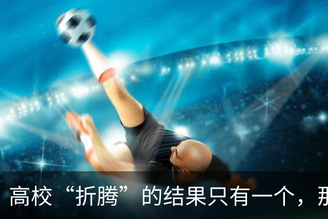 高校“折腾”的结果只有一个，那就是老师们都开始不务正业了！